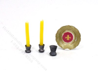 (image for) Miniature Fireplace Mantle Accessories for Dollhouses
