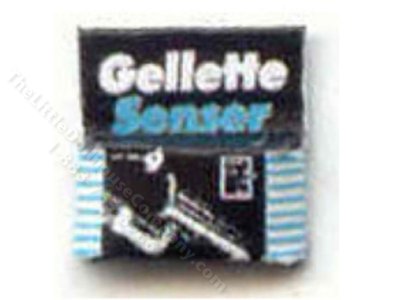 (image for) Miniature Box of Razors for Dollhouses