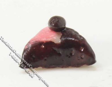 (image for) Miniature Strawberry & Chocolate Pastry for Dollhouses