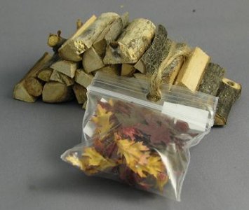 (image for) Firewood and autumn leaves