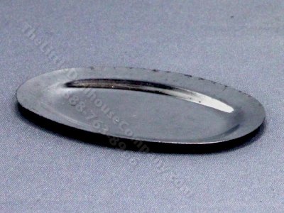 (image for) Miniature Silver Oval Tray with Sloped Edge