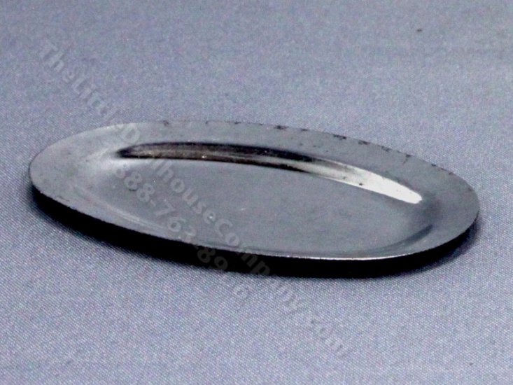 (image for) Miniature Silver Oval Tray with Sloped Edge