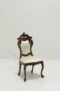 (image for) Miniature Walnut Chair with Cushion