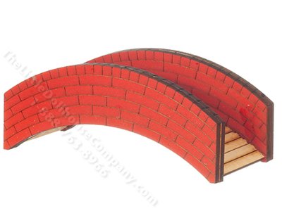 (image for) Dollhouse Scale Model Brick Bridge