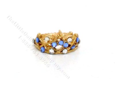 (image for) Miniature Gold Tiara for Dollhouses