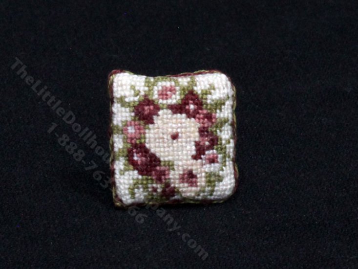 (image for) Miniature Cross Stitch Pillow for Dollhouses