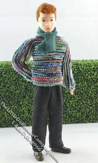 (image for) Daniel Flexible Man Doll by Erna Meyer for Dollhouses