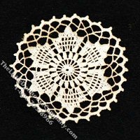 (image for) Miniature Laser Cut Round Doily for Dollhouses