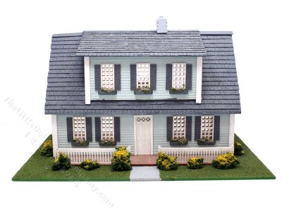 (image for) 1:48 Scale Full Cape Cod Assembled Dollhouse