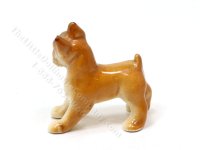 (image for) Miniature Porcelain Boxer Dog for Dollhouses
