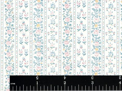 (image for) Shrewsbury Pattern Miniature Wallpaper for Dollhouses