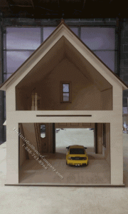 (image for) Darleen Working Garage Laser Cut Dollhouse Kit