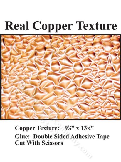 (image for) Dollhouse Scale Model Textured Copper Panel
