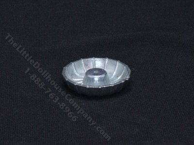 (image for) Miniature Silver Bundt Pan for Dollhouses