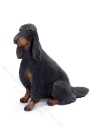 (image for) Miniature Sitting Black and Tan Coonhound By Karl Blindheim
