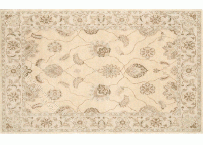 (image for) Miniature Medium Scale Beige Floral Rug