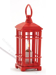 (image for) Miniature 12v Red Lantern for Dollhouses