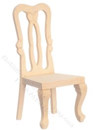 (image for) Miniature Side Chair for Dollhouses, Unfinished