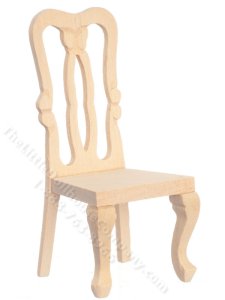 (image for) Miniature Side Chair for Dollhouses, Unfinished