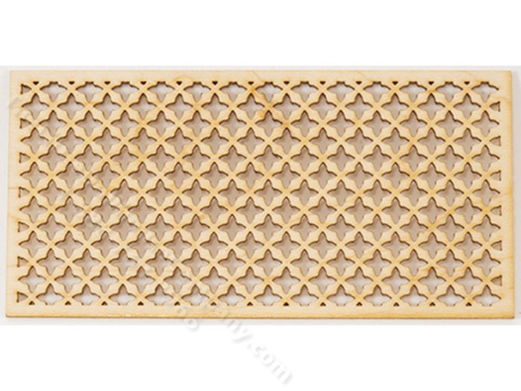 (image for) Miniature Cross Pattern Window Lattice for Dollhouses