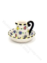 (image for) Miniature Ceramic Flower Pitcher and Wash Bowl