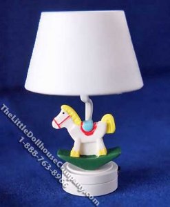 (image for) Miniature Battery Operated Rocking Horse Lamp