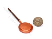 (image for) Miniature Bed Warmer for Dollhouses - Copper