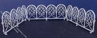 (image for) Miniature White Scroll Fence for Dollhouses (6 per pack)