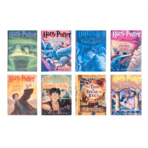(image for) Miniature Reproduction Harry Potter Books for Dollhouses