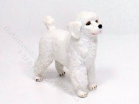 (image for) Dollhouse Scale Model Standing White Poodle