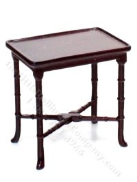 (image for) Miniature Mahogany End Table for Dollhouses