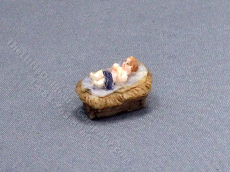 (image for) Miniature Baby Jesus Figurine for Dollhouses