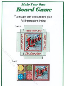 (image for) Miniature Ludo Game Kit for Dollhouses