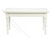 (image for) Miniature White Kitchen Table For Dollhouses