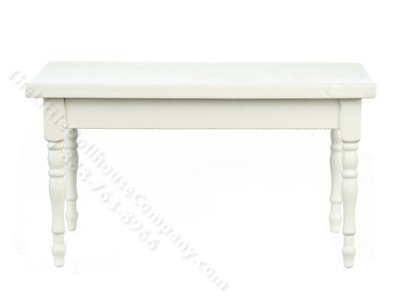 (image for) Miniature White Kitchen Table For Dollhouses