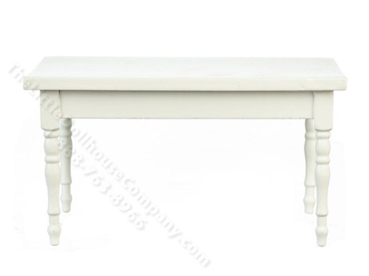 (image for) Miniature White Kitchen Table For Dollhouses