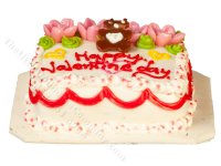 (image for) Miniature Valentine Sheet Cake for Dollhouses