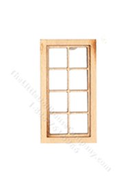 (image for) Half-Scale 4 Over 4 Double Hung Window for Dollhouses
