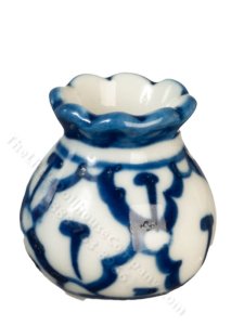 (image for) Miniature Blue and White Bud Vase for Dollhouses
