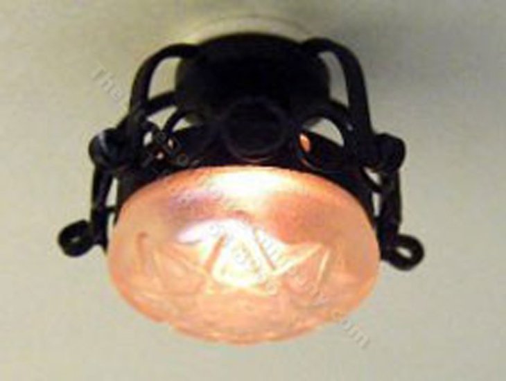 (image for) Miniature Scrolled Iron Ceiling Lamp