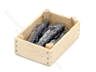 (image for) Dollhouse 1/2 Scale Model Fish in a Crate by Charlotte Willmott