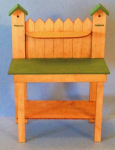 (image for) Miniature Gardening Table/Bench Kit for Dollhouses