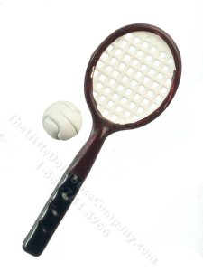 (image for) Miniature Tennis Racket for Dollhouses