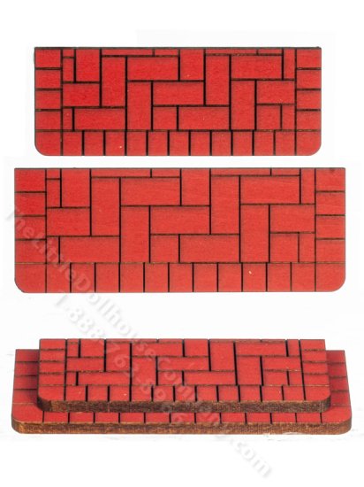 (image for) Miniature Double Brick Steps for Dollhouses