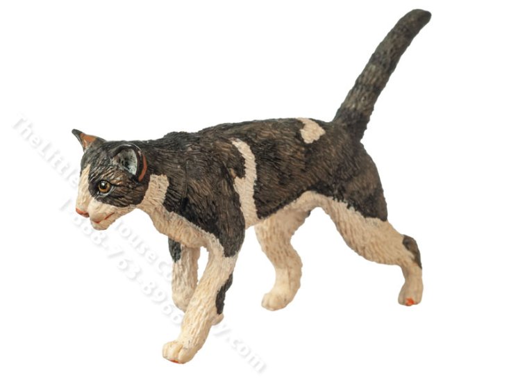 (image for) Dollhouse Scale Prowling Tabby Cat