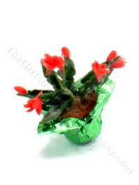(image for) Miniature Christmas Cactus for Dollhouses