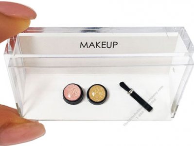 (image for) Dollhouse Miniature Makeup Cosmetic Blush Loose Powder Brush