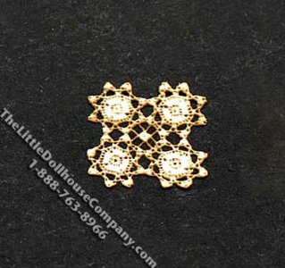 (image for) Miniature Quarter Scale Laser Cut Square Doily for Dollhouses