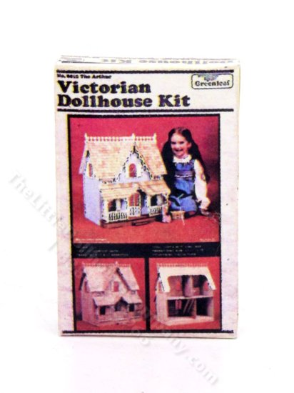 (image for) Miniature Victorian Dollhouse Kit (box) for Dollhouses