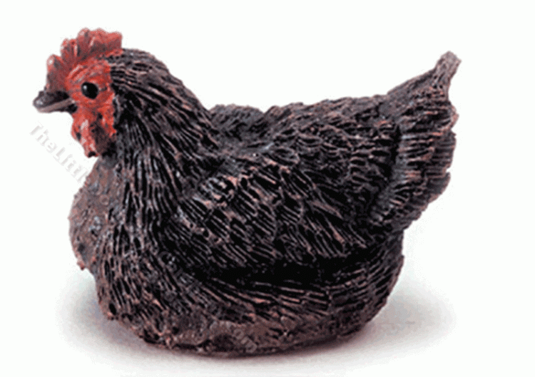 (image for) Miniature Polymer Sitting Hen